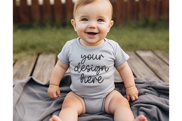 100B Athletic Heather Mockup for Product Mockups and Graphics