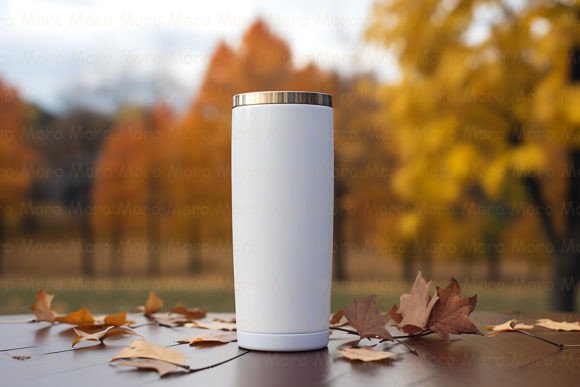 Autumn Tumbler Mockup: A Graphic Design Asset for Product Mockups