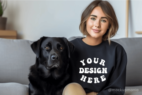 Black Sweater Dog Mom Mockup Review