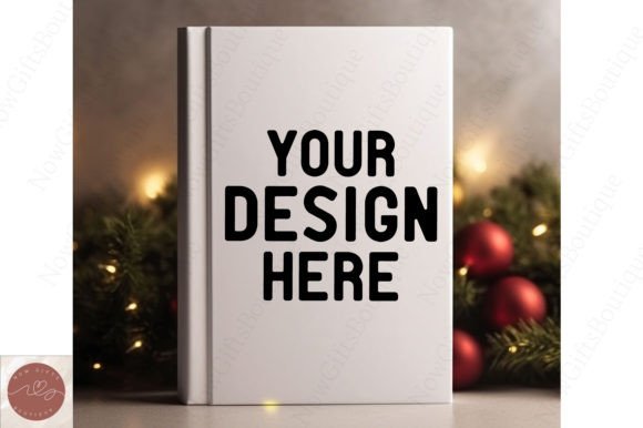Book Cover Mockup Christmas Mockup 3 for Graphics and Christmas Amp Projects