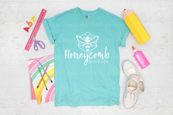 C1717 Chalky Mint Teacher Shirt Mockup