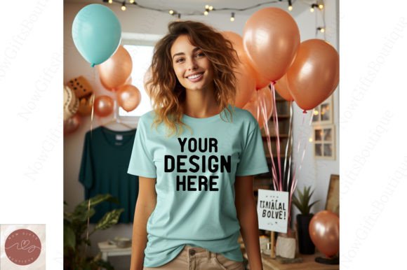 Happy New Year Woman Mockup 76: A Free Graphics Asset for Branding