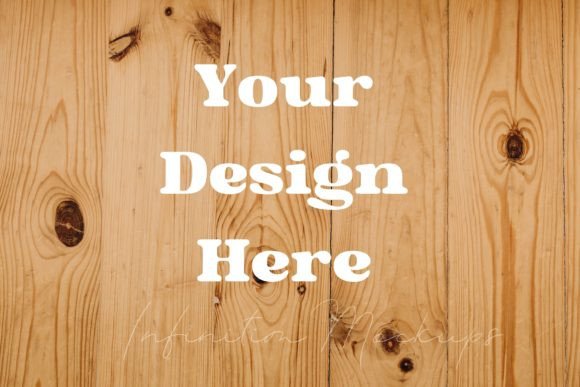 Minimalistic Wooden Background Mockup for Product Mockups and Graphics