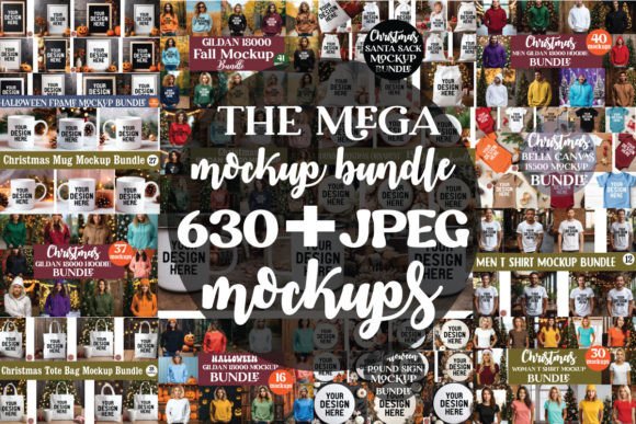 The Mega Mockup Bundle for Product Mockups and Graphics