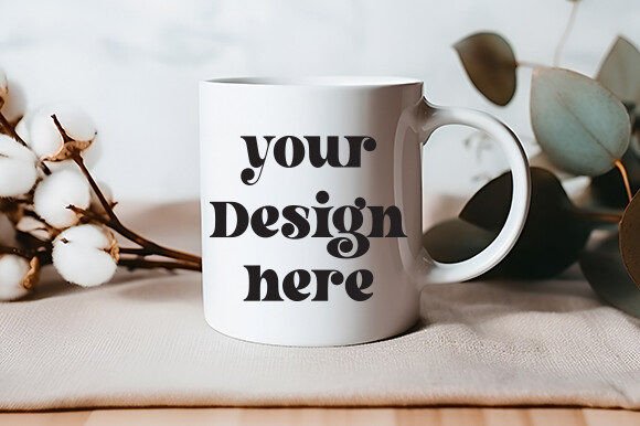 White Mug Mockup 70: A Graphic Design Asset for Mugs Amp