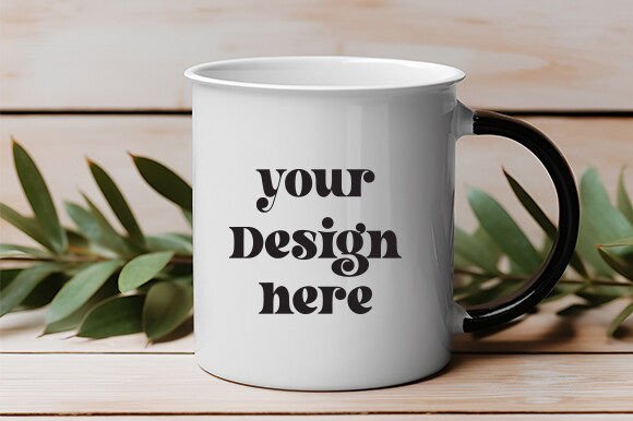 White Mug Mockup for Crafting and Product Design