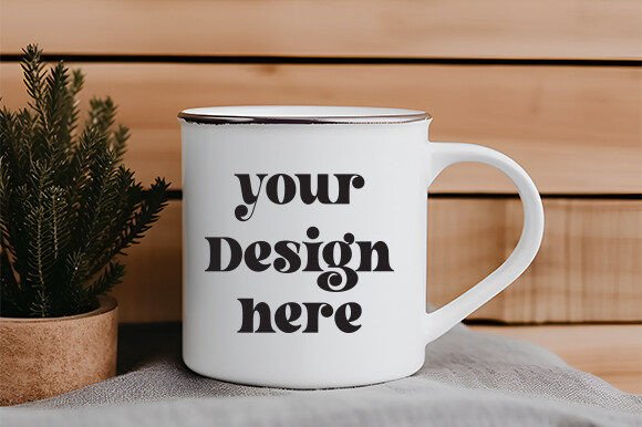 White Mug Mockup for Modern Graphic Design