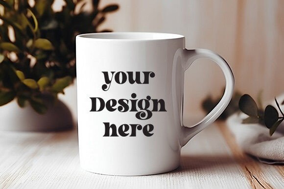 White Mug Mockup for Mugs Amp Graphic Design