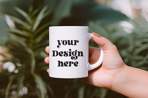 White Mug Mockup Review for Embroidery Projects